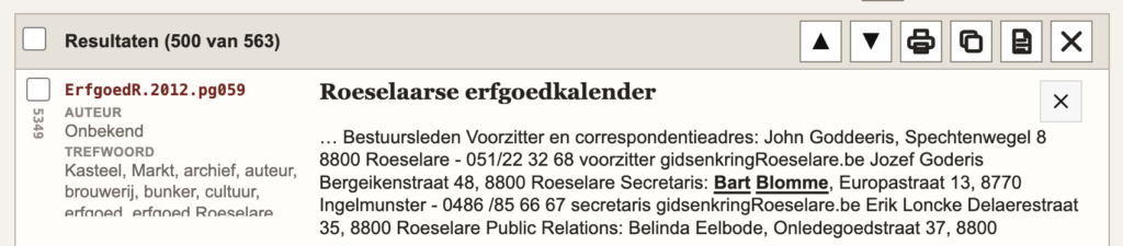 Resultatenbalk