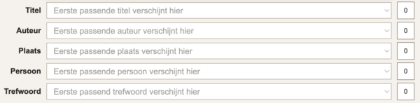 USBis Keuzevelden